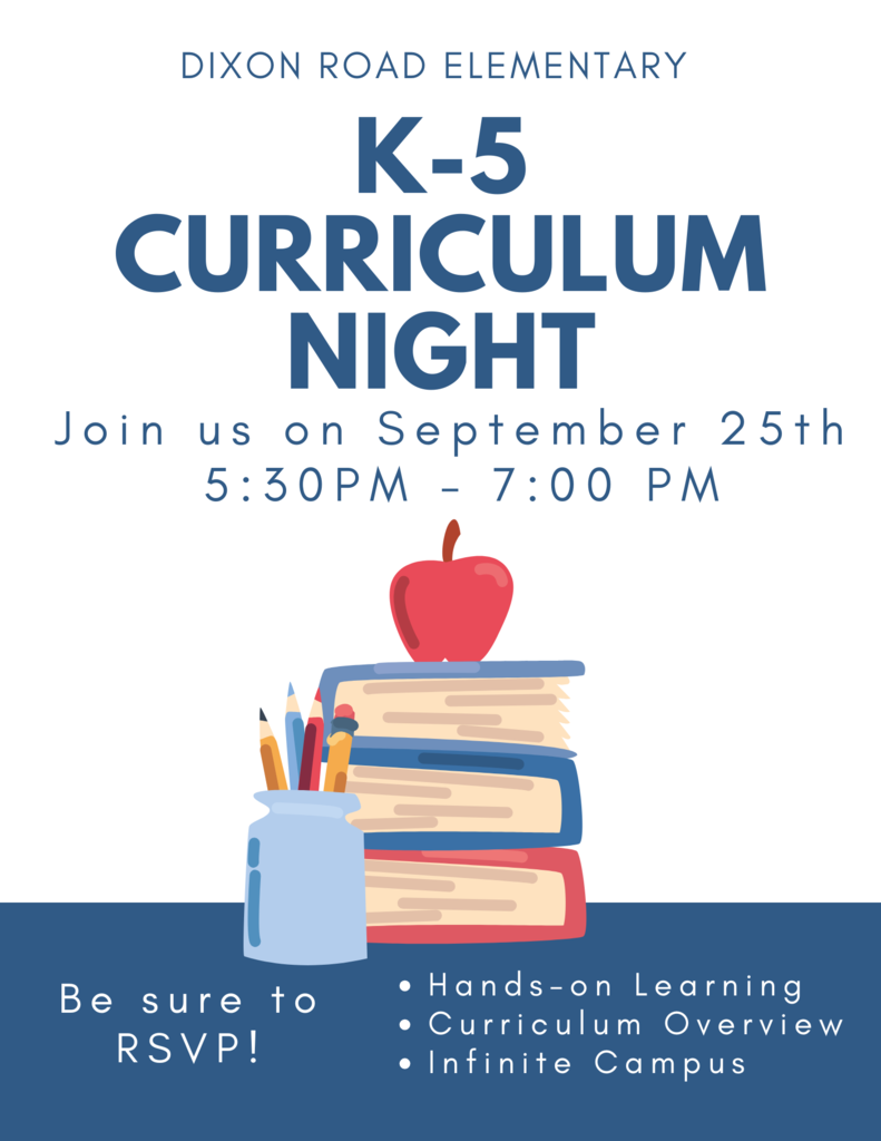 K-5 Curriculum Night Save the Date