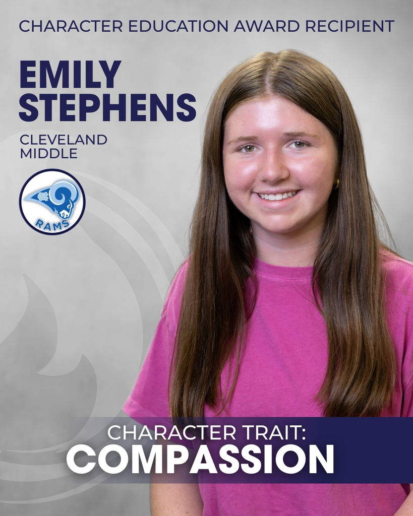 Emily Stephens Character Education Award Recipient