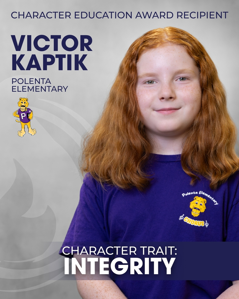 Victor Kaptik Character Education Award Recipient
