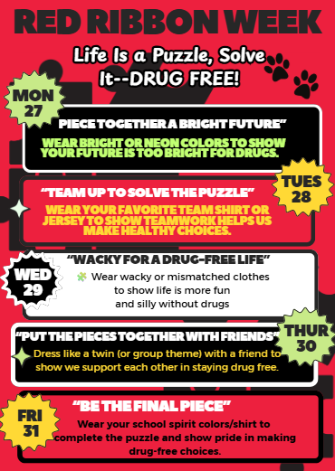 Red Ribbon Week Activities for 25-26