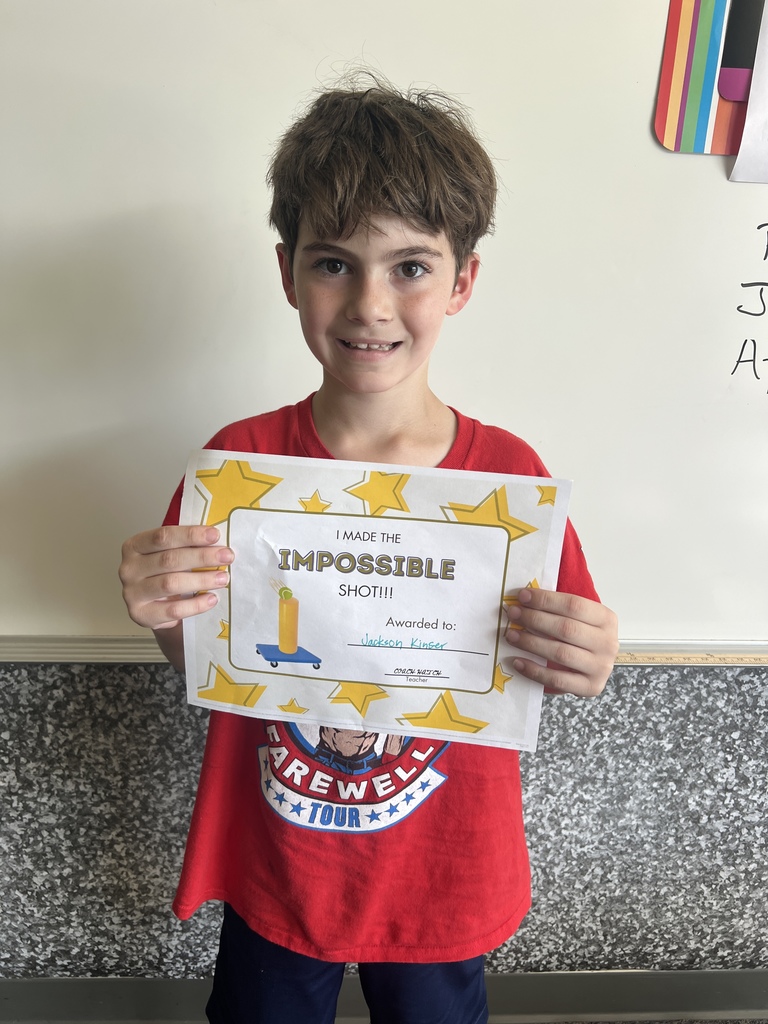 4th grader, Jackson Kinser