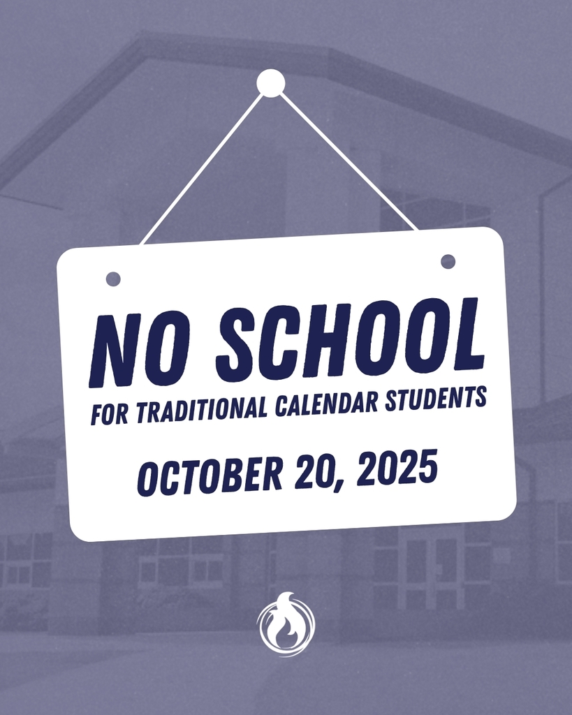 No School for Traditional Calendar Students on October 20, 2025