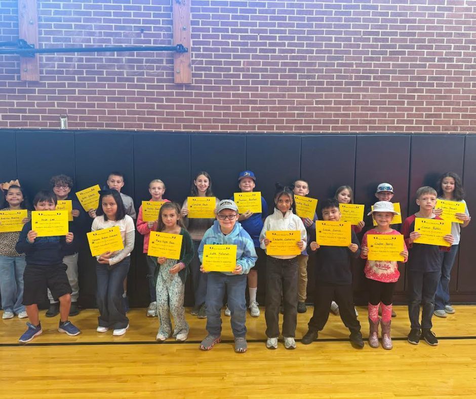 character award winners holding certificates