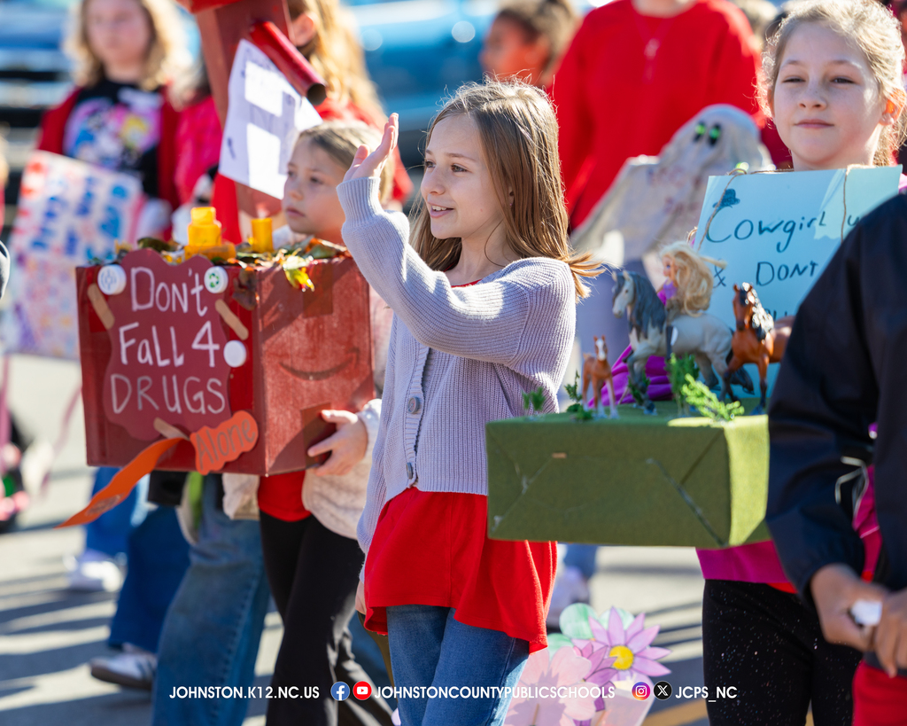 Red Ribbon Parade At Pine Level Elementary
