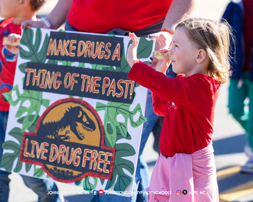 Red Ribbon Parade At Pine Level Elementary