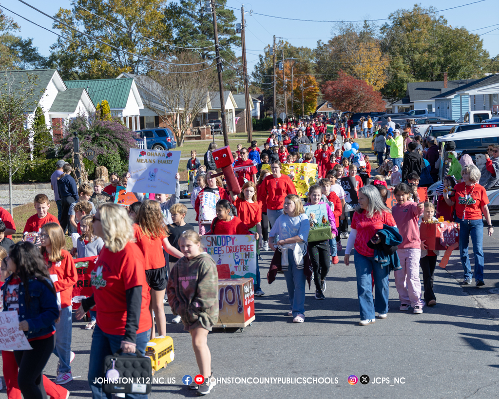 Red Ribbon Parade At Pine Level Elementary
