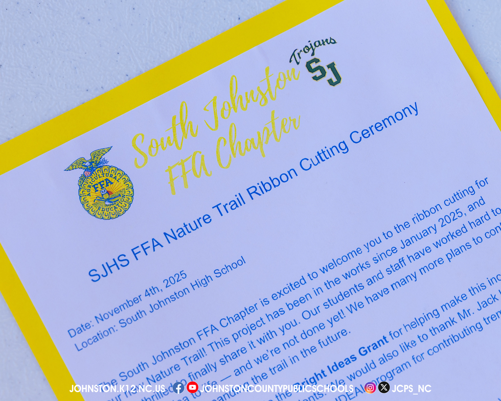 SJHS FFA Nature Trail Ribbon Cutting Ceremony