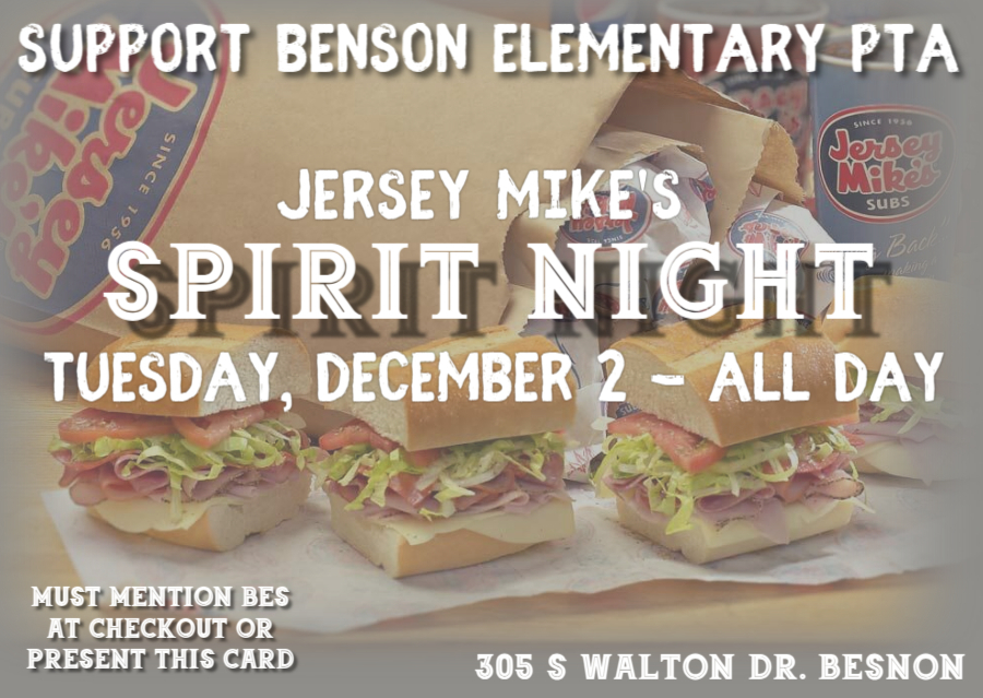 JerseyMikes 12/2 spirit day all day