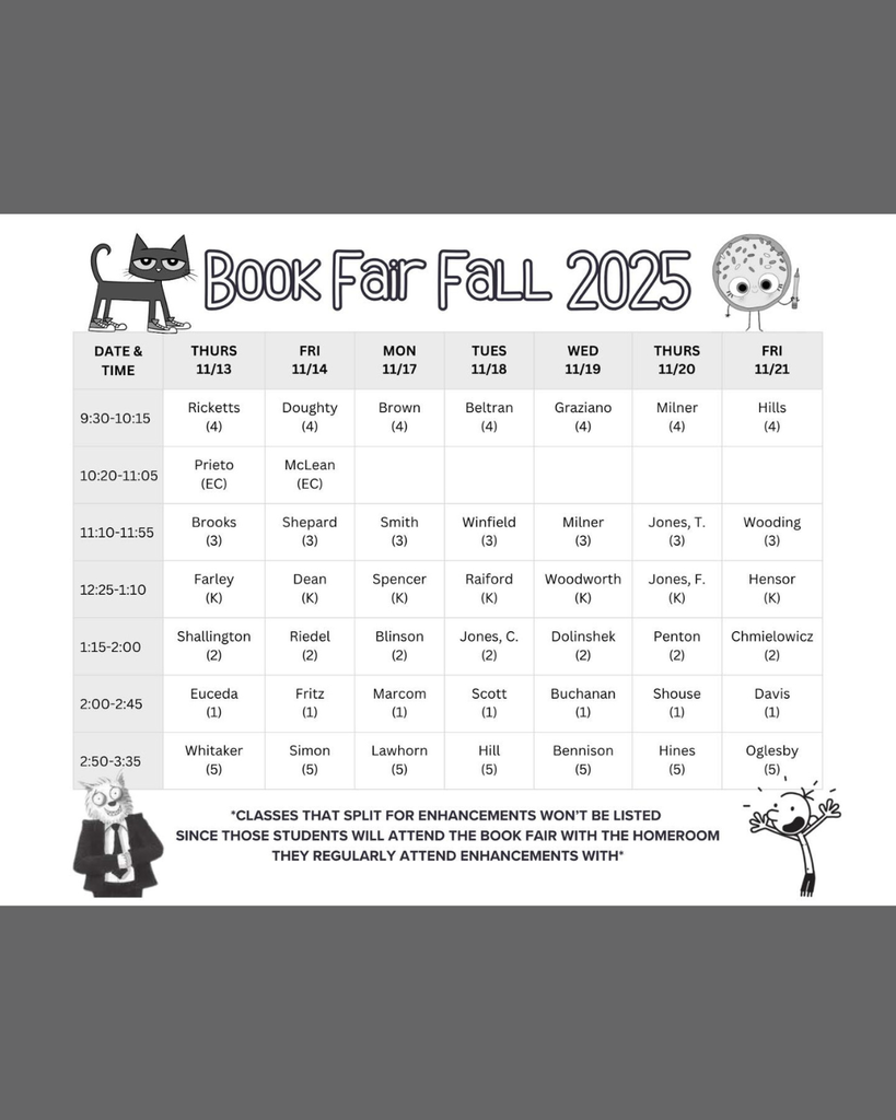 Book fair schedule