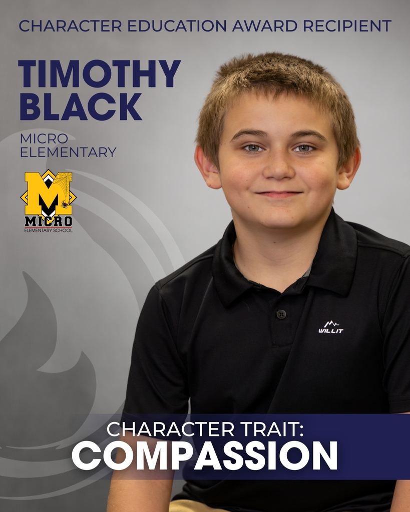 Character Education Award Recipient, Timothy Black