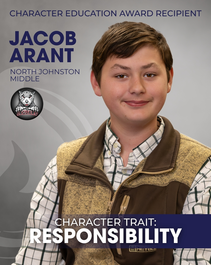 Character Education Award Recipient - Jacob Arant