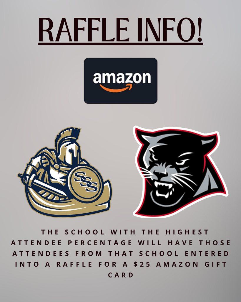 Raffle; the school with the highest attendee percentage will have those attendees from that school entered into a raffle for a $25 Amazon Gift Card. 