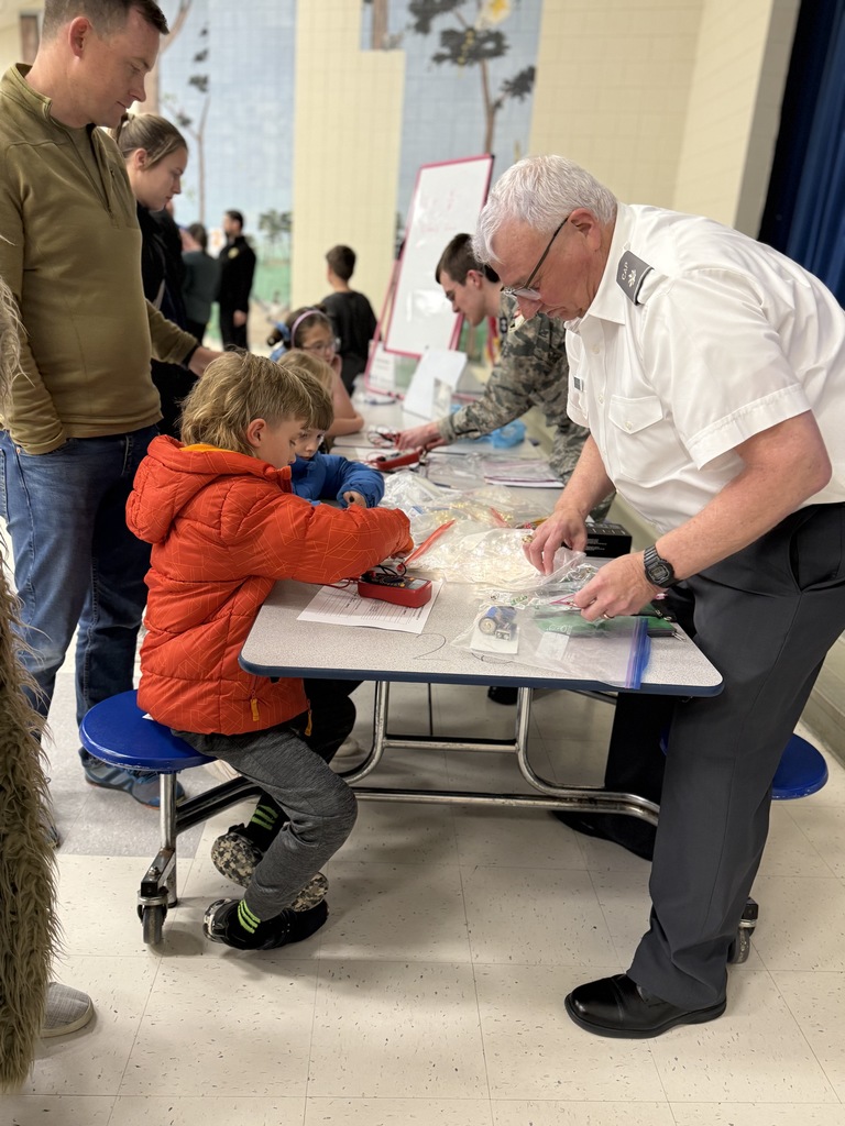 Civil Air Patrol doing a DC circuit lab