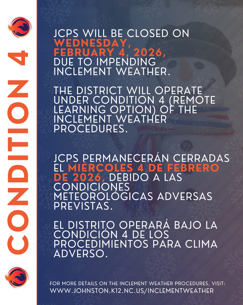 Condition 4, JCPS, Wednesday Feb 4 2026