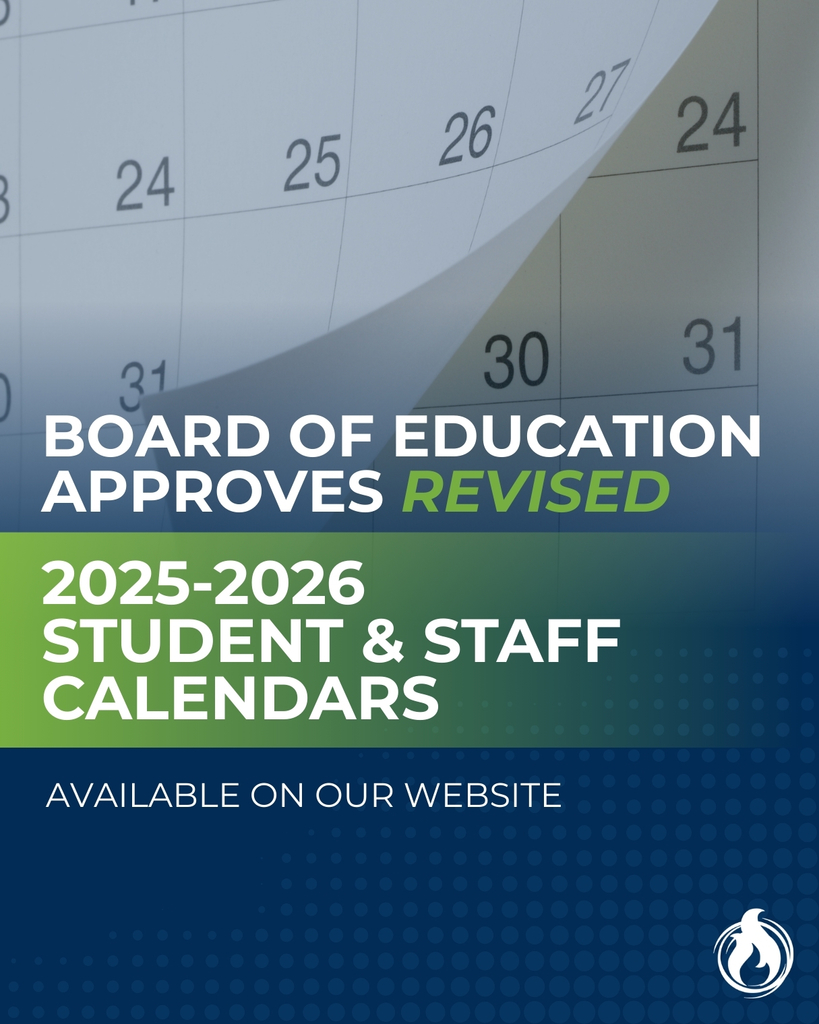 2025-2026 Revised Student & Staff Calendars