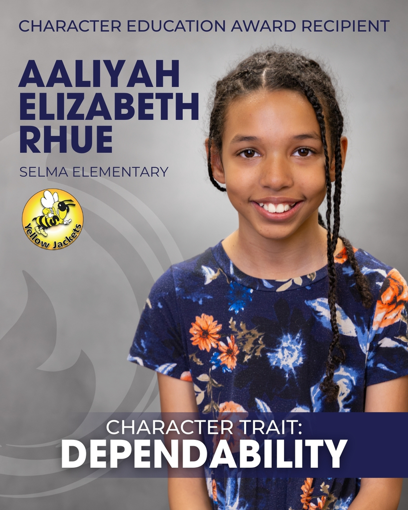 Aaliyah Character Education Award Recipient