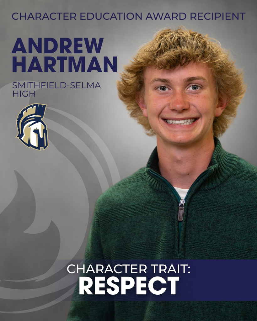 Andrew Hartman Character Education Award Recipient