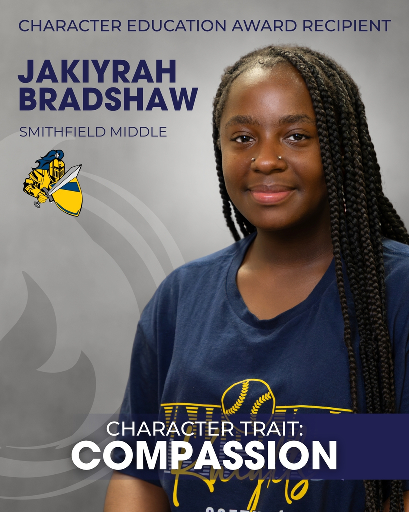 Jakiyrah Bradshaw Character Education Award Recipient