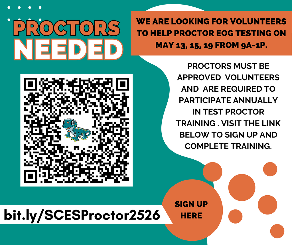 Proctors Needed for EOG Testing