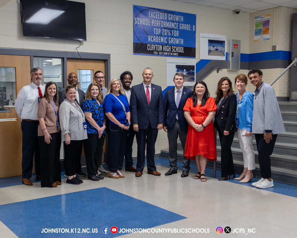 NC State Treasurer Brad Briner visits Clayton High