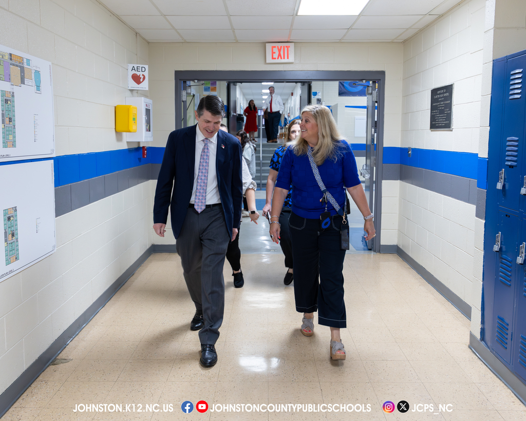 NC State Treasurer Brad Briner visits Clayton High