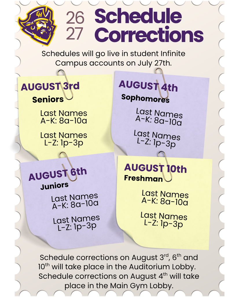 schedule