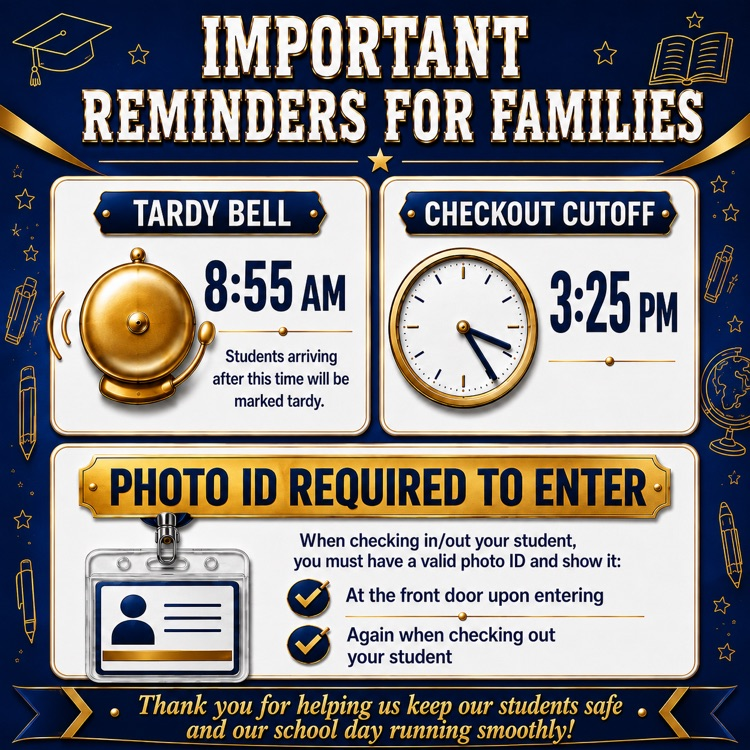 important reminders to show if upon entry