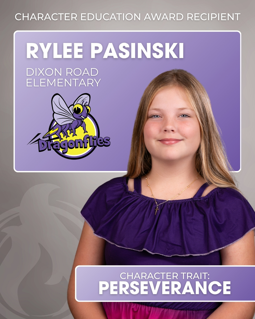 Rylee Pasinski - Character Education Award Recipient