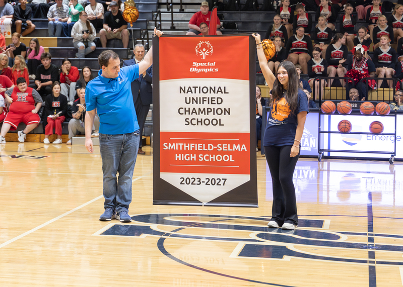 National Unified Champion School banner