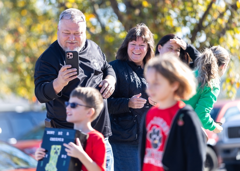 Red Ribbon Parade At Pine Level Elementary