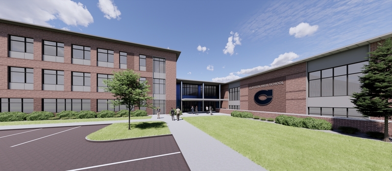 Clayton High rebuild rendering