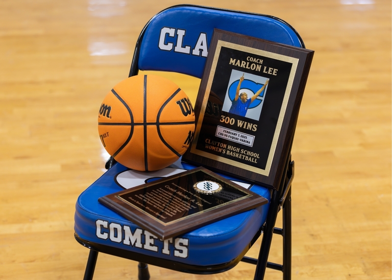 Marlon Lee Awards sit on a chair