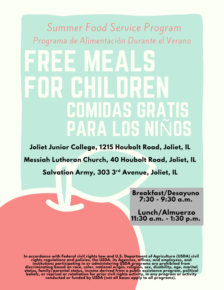 Free Summer Children Meals Flyer