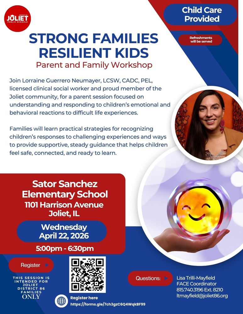 April 22nd Prent and Family Workshop Flyer