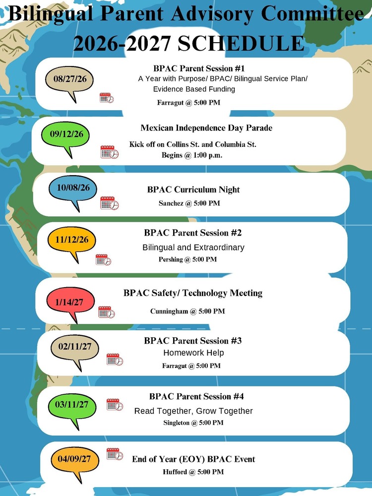 Bilingual Parent Association Advisory Council Meetings