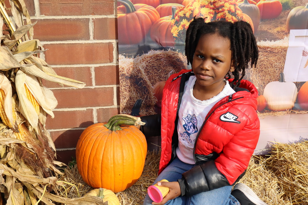 Student at Pumpkin Patch