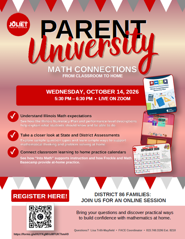 Parent University English Flyer October 14