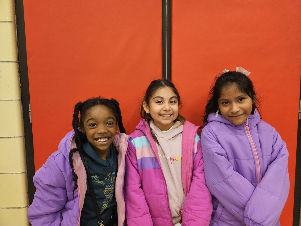 Culbertson students wearing new winter coats