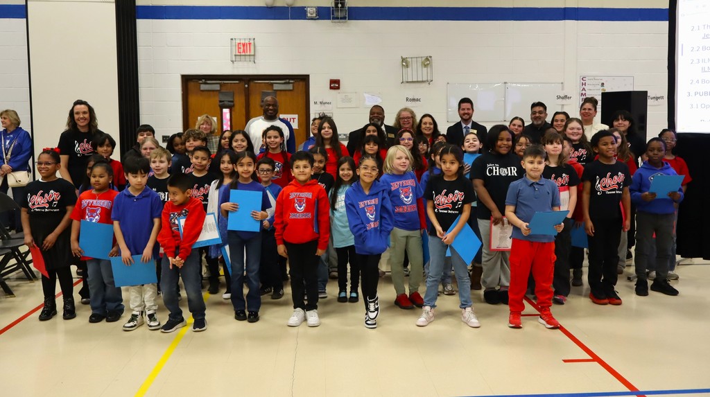 Thomas Jefferson Elementary School Student Choir with School Board Members