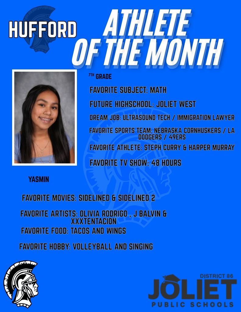 Hufford Student Athlete of the Month