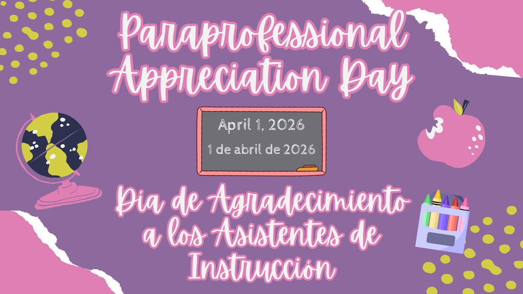 Paraprofessional Appreciation Day flyer