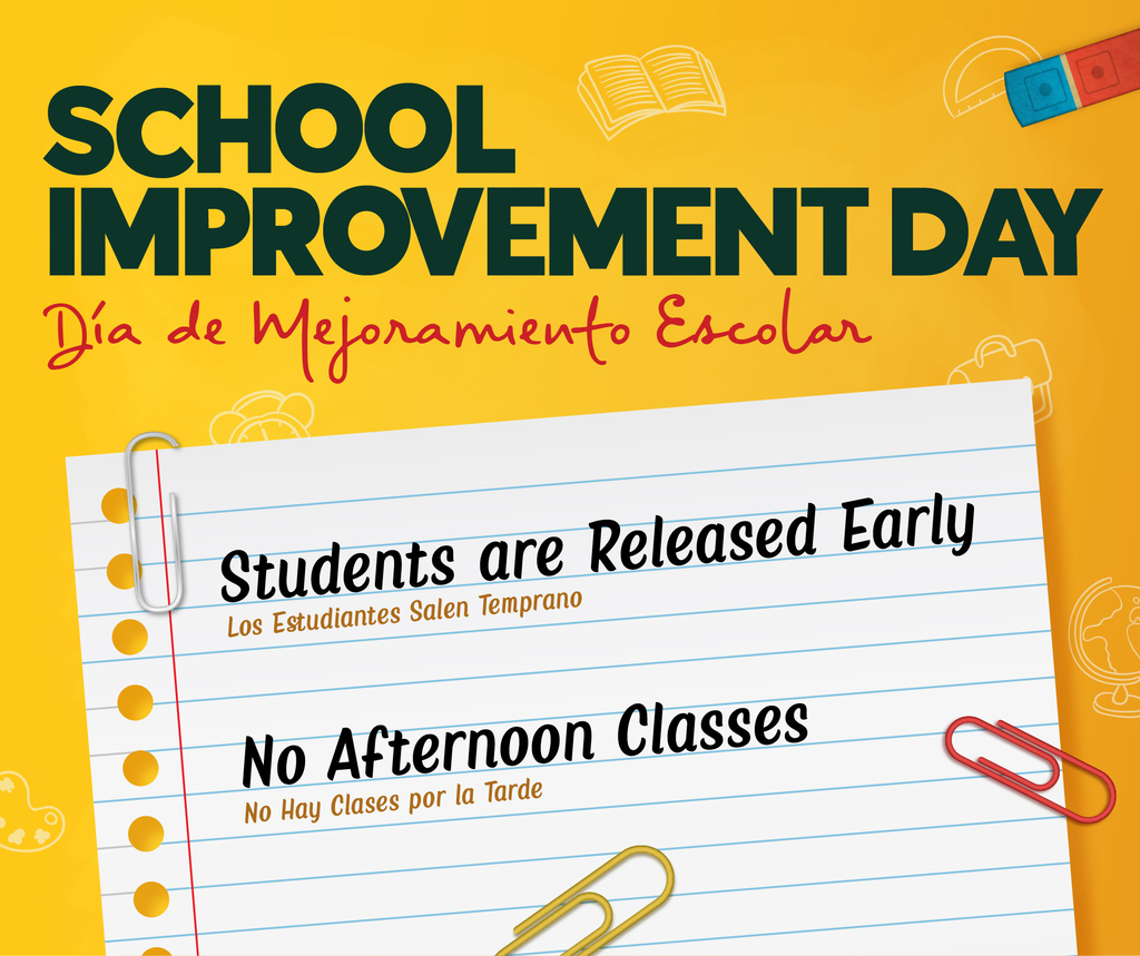 Early Dismissal reminder