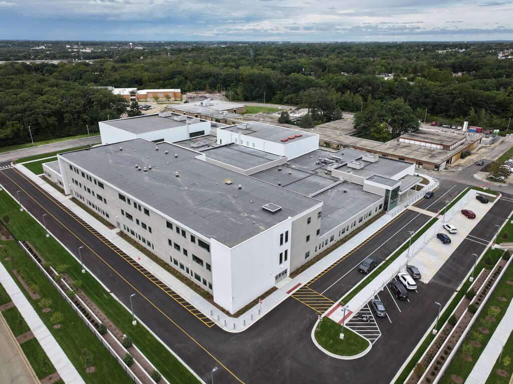 Aerial picture of the new Gompers Junior High School.