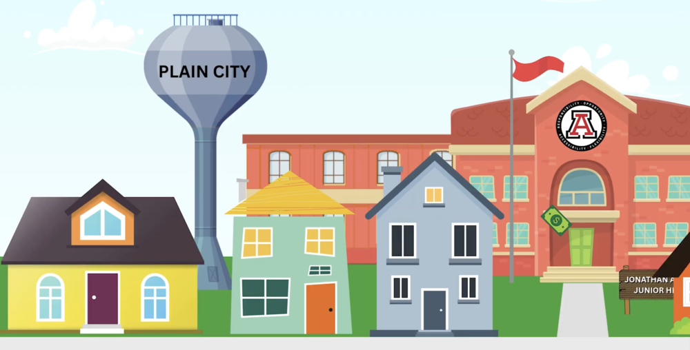 Animated photo of Plain City and schools