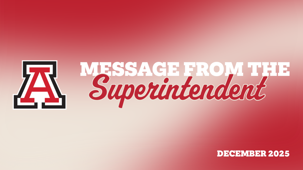 Message from the Superintendent