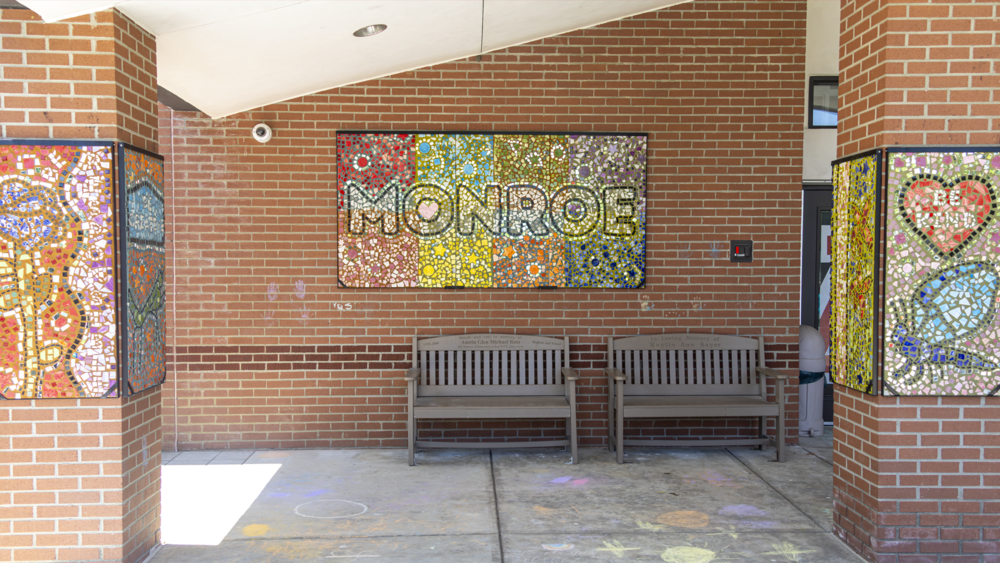 Mosaic signs at Monroe