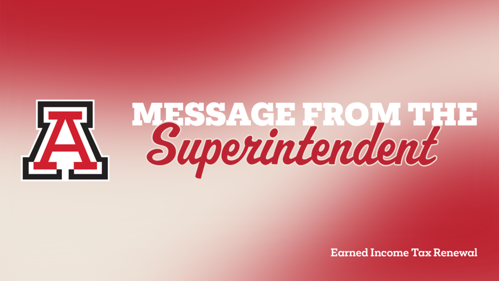 Message from the Superintendent