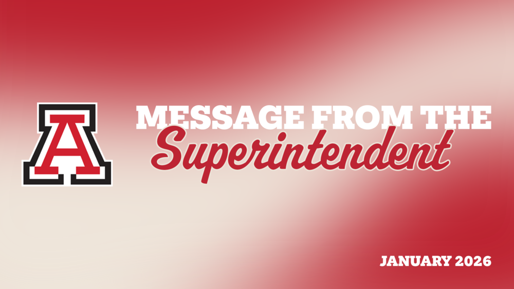 Message from the superintendent