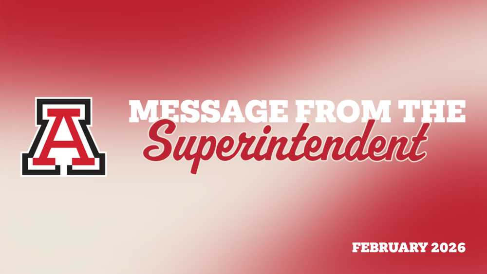 Message from the Superintendent