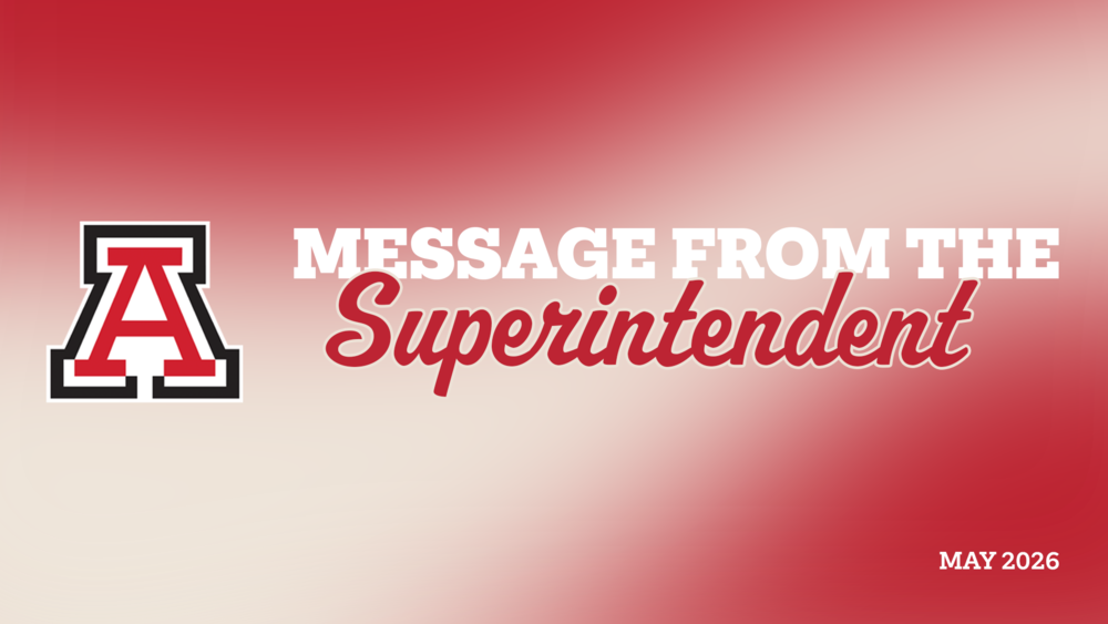 Message from the Superintendent